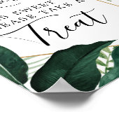 熱帯モンステラの愛は甘い好意のしるし ポスター (角)