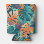 熱帯モンステラはっきりしたフローラ&パームイングリーン 缶クーラー (裏面)