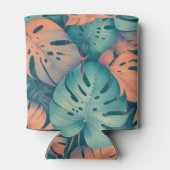 熱帯モンステラはっきりしたフローラ&パームイングリーン 缶クーラー (裏面)