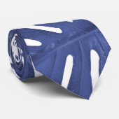 熱帯モンステラブルー葉 ネクタイ (ロール)