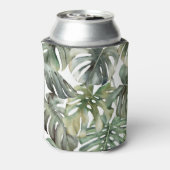 熱帯モンステラ大水彩模様 缶クーラー (缶裏面)