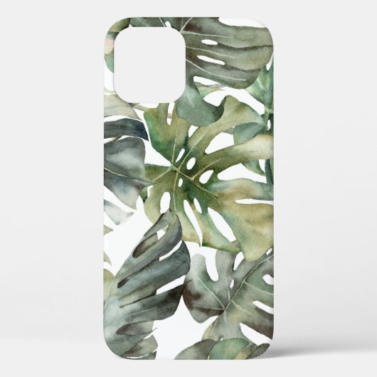 熱帯モンステラ大水彩模様 Case-Mate iPhoneケース (裏面)