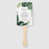 熱帯モンステラ結婚のファン計画 ハンドファン (正面)