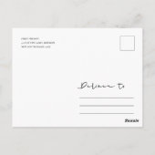 熱帯モンステラ緑の葉状動物が日付を保存 ポストカード (裏面)