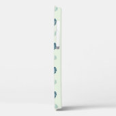 熱帯モンステラ葉スのモノグラム青 Case-Mate iPhoneケース (裏面 / 左)