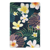 熱帯モンステラ葉プルメリアの花 ミニクリップボード (裏面)