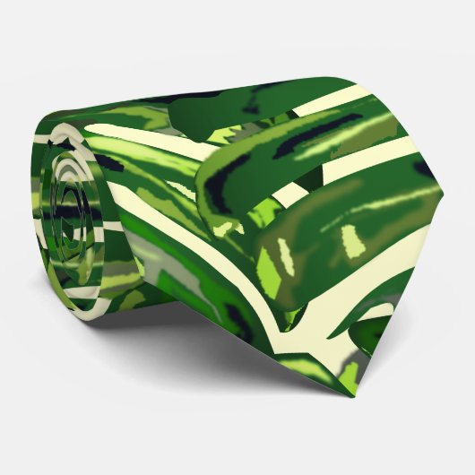 熱帯モンステラ葉 ネクタイ (ロール)