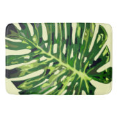 熱帯モンステラ葉 バスマット (正面)