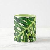 熱帯モンステラ葉 マグカップ (中央)