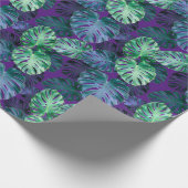 熱帯モンステラ葉 ラッピングペーパー (角)