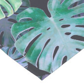 熱帯モンステラ葉 ロングテーブルランナー (コーナー)