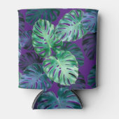 熱帯モンステラ葉 缶クーラー (正面)