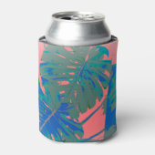 熱帯モンステラ葉 缶クーラー (缶正面)