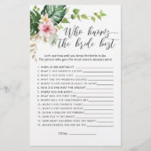 熱帯モンステラ誰が花嫁のゲームを知っ最高のている (正面)