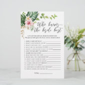 熱帯モンステラ誰が花嫁のゲームを知っ最高のている (スタンド正面)