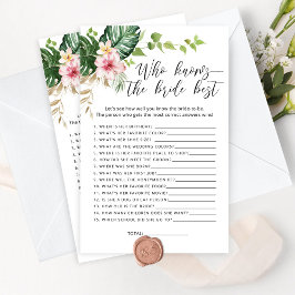 熱帯モンステラ誰が花嫁のゲームを知っ最高のている