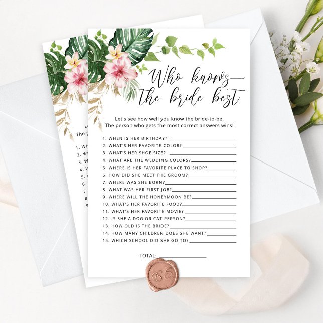 熱帯モンステラ誰が花嫁のゲームを知っ最高のている (クリエイターアップロード済み)