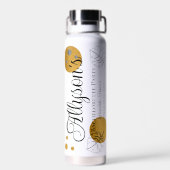 熱帯モンステラ金ゴールドドットバチェロレッテ ウォーターボトル (背面)