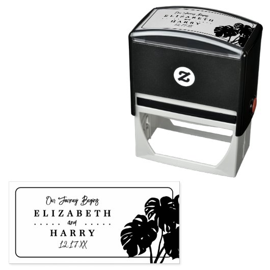 熱帯モンステラ セルフインキングスタンプ (インサイチュ)