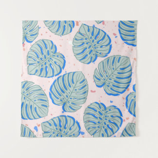 熱帯モンステラ：テラッツォヴィンテージパターン タペストリー