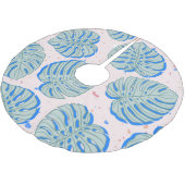 熱帯モンステラ:テラッツォヴィンテージパターン ブラッシュドポリエステルツリースカート (アングル)