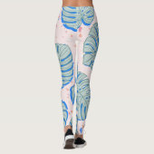 熱帯モンステラ:テラッツォヴィンテージパターン レギンス (裏面)