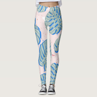 熱帯モンステラ：テラッツォヴィンテージパターン レギンス