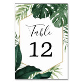 熱帯モンステ結婚ラのテーブル番号 テーブルナンバー (裏面)