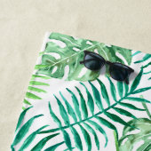 熱帯ヤカスタムシのターコイズ葉: ビーチタオル (インサイチュ)