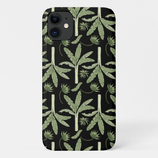 熱帯ヤシの木のシームレスなパターン Case-Mate iPhoneケース (裏面)