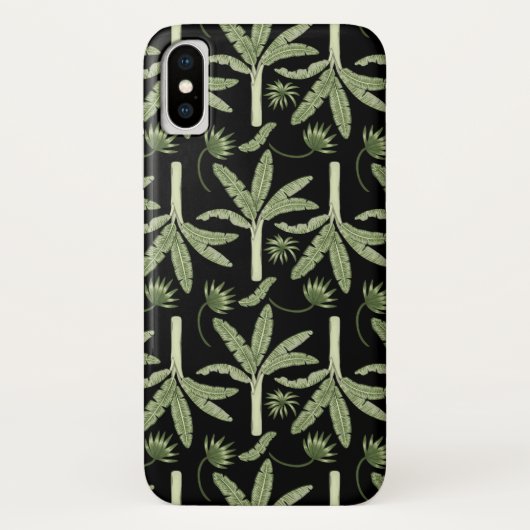 熱帯ヤシの木のシームレスなパターン Case-Mate iPhoneケース (裏面)