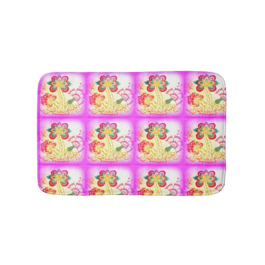 熱帯ヤシの木のデザイン バスマット (正面)