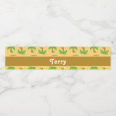 熱帯ヤシの木のパターン ペットボトルラベル (シングルラベル)