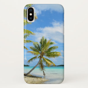 熱帯ヤシの木のビーチのiPhone Xカバー iPhone X ケース