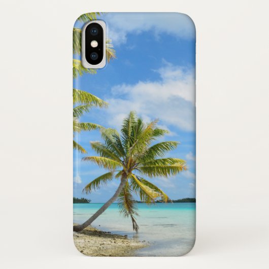 熱帯ヤシの木のビーチのiPhone Xカバー Case-Mate iPhoneケース (裏面)