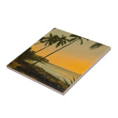 熱帯ヤシの木のビーチ タイル (側面)