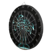 熱帯ヤシの木の上のネオンLitの一見 ダーツボード (正面右)