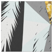 熱帯ヤシの木の抽象芸術幾何学的パターン ファブリック (クローズアップ)