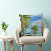 熱帯ヤシの木の白い砂のビーチの装飾用クッション クッション (椅子)