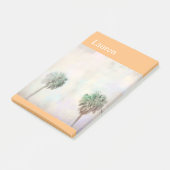 熱帯ヤシの木の自然アートパーソナライズカスタム版 ポストイット (アングル)