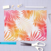 熱帯ヤシの木の葉の夏の日没 薄葉紙 (クラフト)