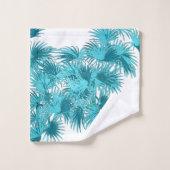 熱帯ヤシの木の葉状体の島のBathタオルセット バスタオルセット (ウォッシュタオル)