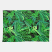 熱帯ヤシの木の葉 キッチンタオル (横)