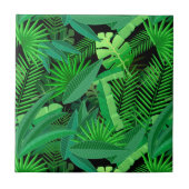 熱帯ヤシの木の葉 タイル (正面)