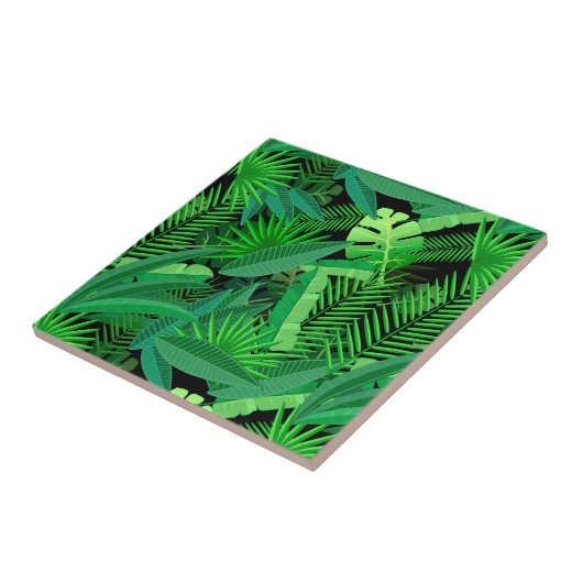 熱帯ヤシの木の葉 タイル (側面)