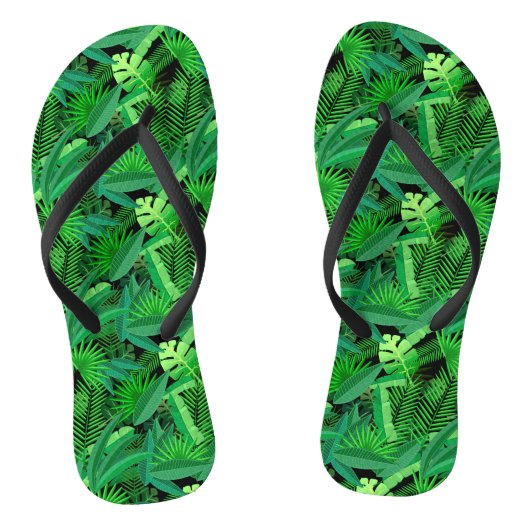 熱帯ヤシの木の葉 ビーチサンダル (ソール)