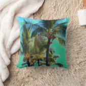 熱帯ヤシの木の装飾用クッション クッション (ブランケット)