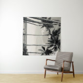 熱帯ヤシの木オンザビーチ タペストリー (インサイチュ(横))