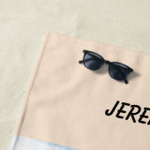 熱帯ヤシの木カスタマイズ可能なビーチタオル ビーチタオル (インサイチュ)