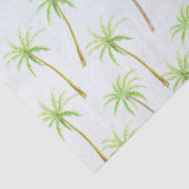 熱帯ヤシの木水彩グラデーション青 薄葉紙 (詳細)